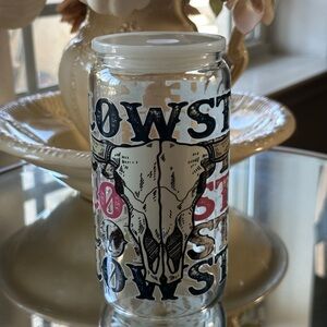 Glass tumbler made by me